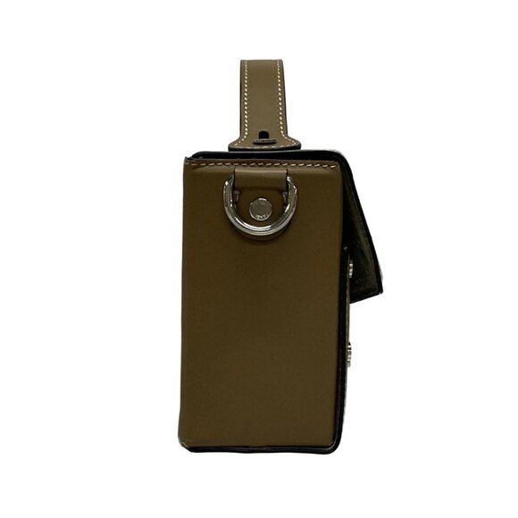 Auth FENDI Baguette Soft Trunk/Zucca Pattern 7VA565 Dark Brown Beige Jacquard - Picture 6 of 16